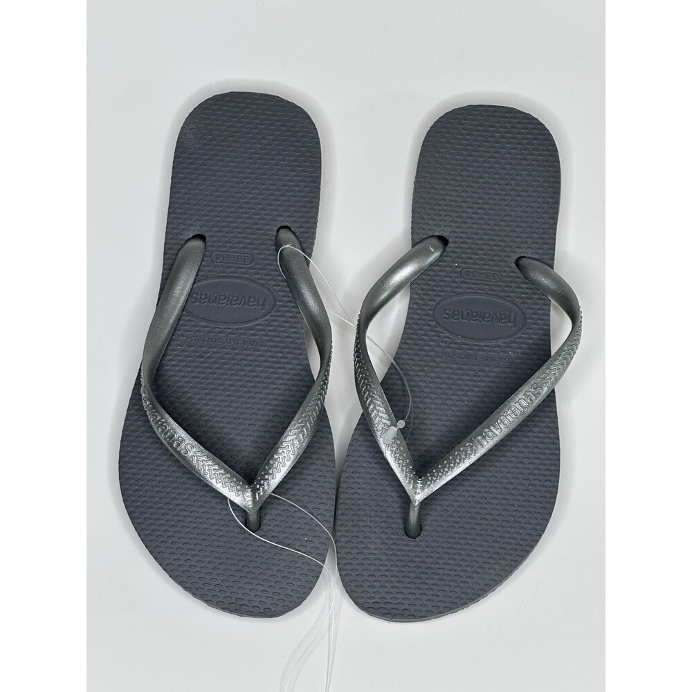 Havaianas Slim Girls Steel Gray/Silver Flip Flops